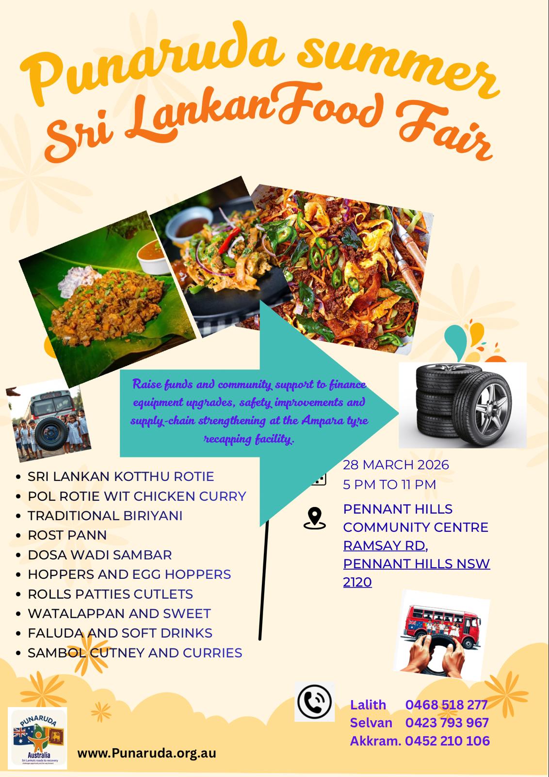 Punaruda Sri Lankan Food Fair Poster